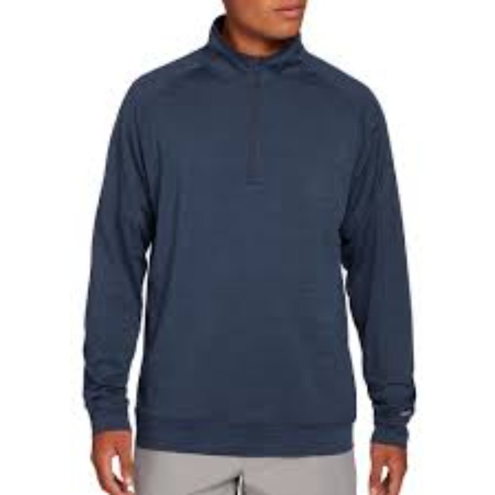 Dunning Golf men's blue 1/4 zip cinch waist pullover szXL